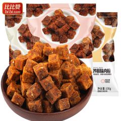比比赞猪肉粒办公室网红吃货零食小吃猪肉干肉食休闲熟食食品即食